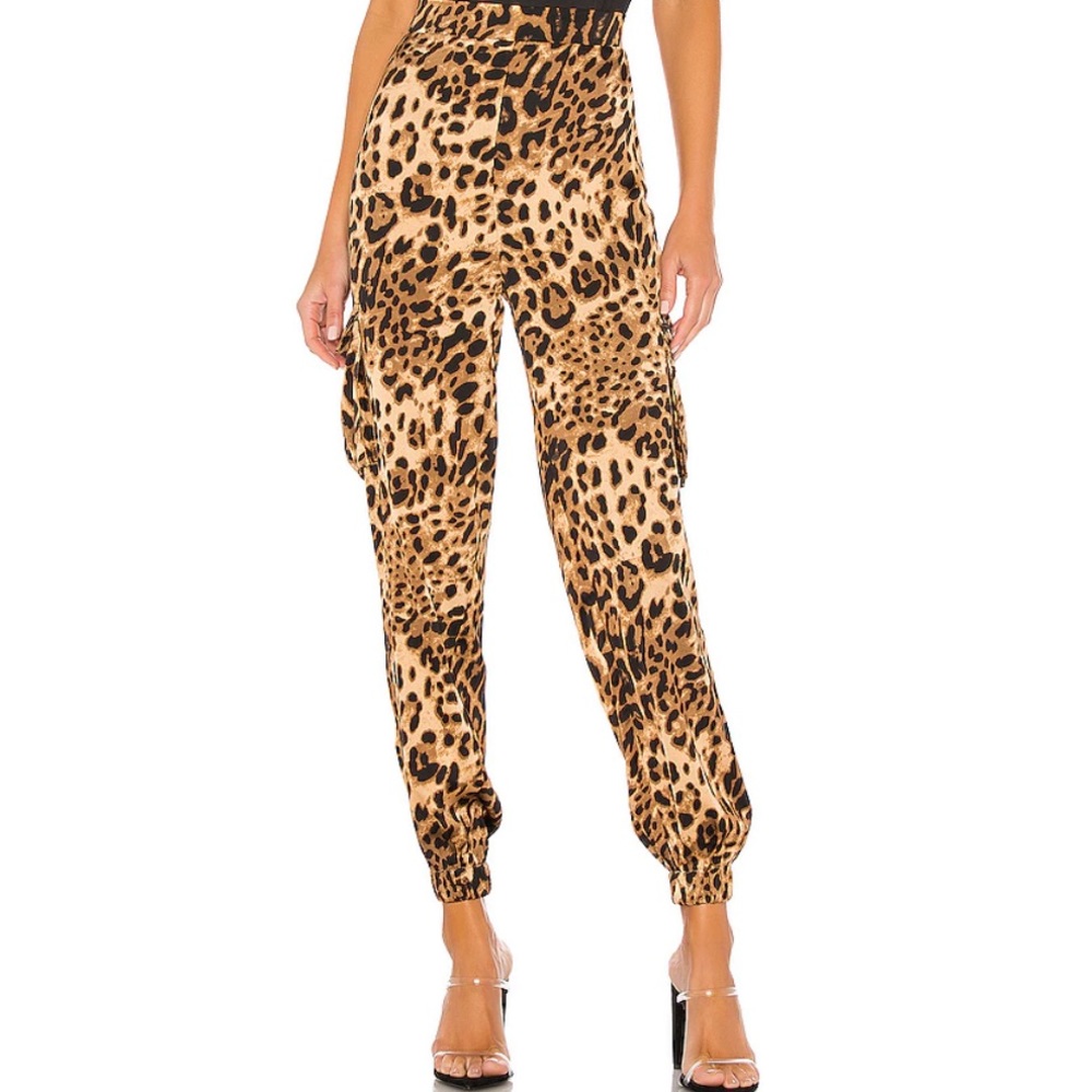 Revolve leopard joggers